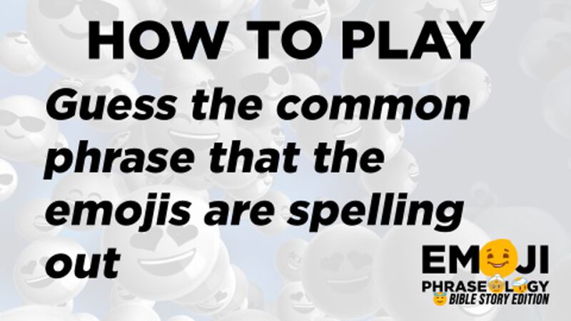 Emoji Phraseology - Bible Story Edition